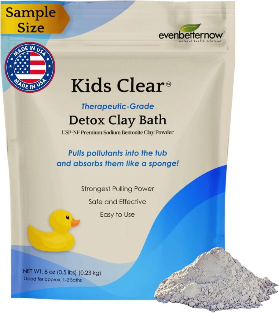 Kids Clear Detox Clay Bath, 100% Pure Sodium Bentonite